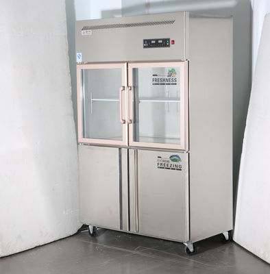 2 Door Glass Display Freezer Countertop Freezer With Glass Door