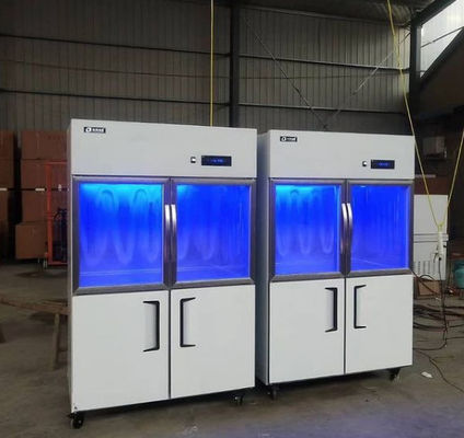 2 Door Glass Display Freezer Countertop Freezer With Glass Door