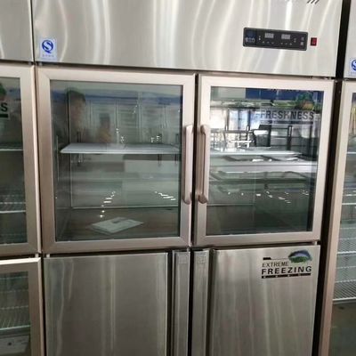 2 Door Glass Display Freezer Countertop Freezer With Glass Door