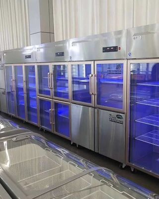 2 Door Glass Display Freezer Countertop Freezer With Glass Door