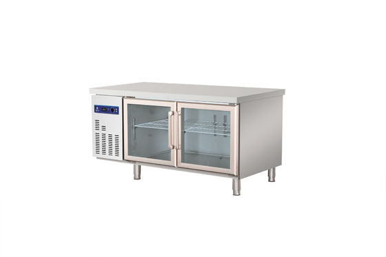 Horizontal Glass Door Stainless Steel Freezers R134A R290A