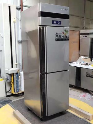 Restaurant Kitchen Stainless Steel 2 Door Freezer Commercial Deep Refrigeration Refrigerator