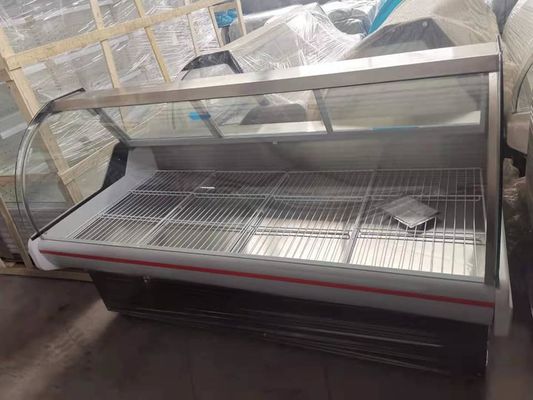 1500L 53 Cu Ft Supermarket Island Freezer , Direct Cooling Commercial Meat Display Refrigerator