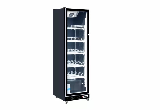 Slim Glass Door Air Cooling Drink Cooler Wine Display Chiller