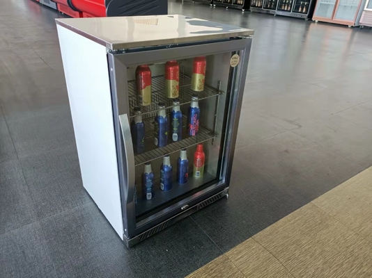 108L Mini Single Glass Door Wine Fridge Bar Bottle Beer Display Chiller