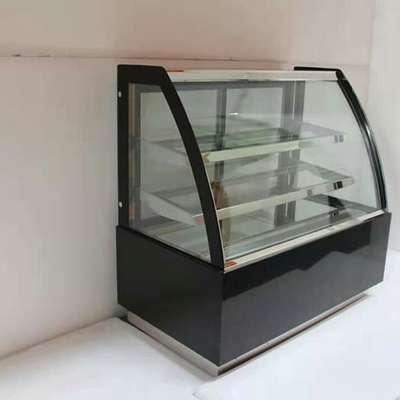 Curved Glass Cake Display Showcase