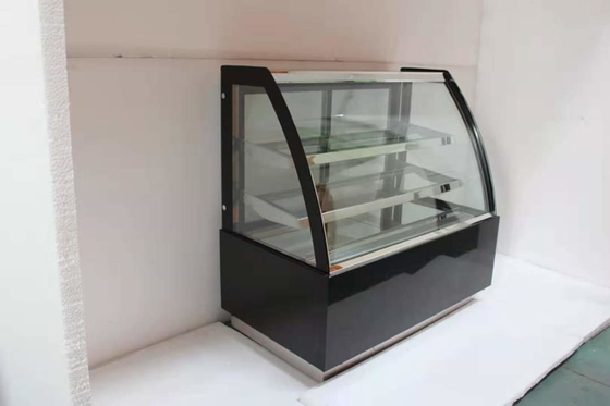 Curved Glass Cake Display Showcase