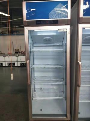 Single Door Glass Door Refrigerated Beverage Display Commercial Cabinet