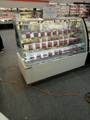 Refrigerated Fresh Cake Display Direct Cooling Cabinet Multi Functional
