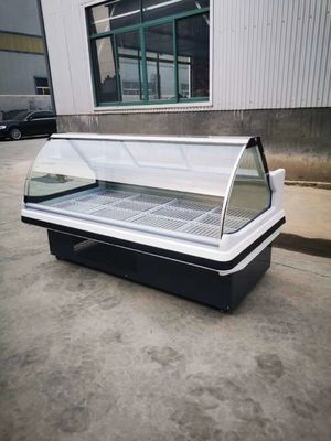 Cooked food display cabinet refrigerated preservation arc glass cover commercial large capacity