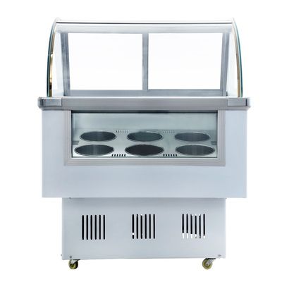 Glass Door Preservation Table Stainless Steel Refrigeration Facilities 1.8m