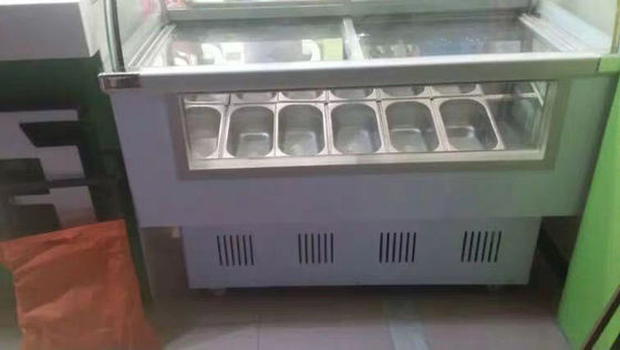 Glass Door Preservation Table Stainless Steel Refrigeration Facilities 1.8m