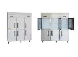 3 Door Display Cabinet Refrigerator Freezer Upright Glass Door Freezer