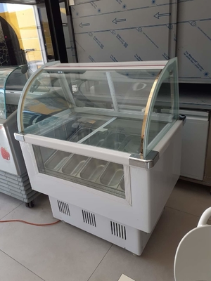Ice Cream Dipping Sauce Cabinet Display Fridge Cake Ice Porridge Cabinet Multi Bucket