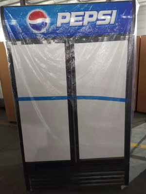 Family Supermarket Commercial Two Glass Door Freezer Fridge Affordable